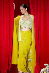 Indowestern Cape Set